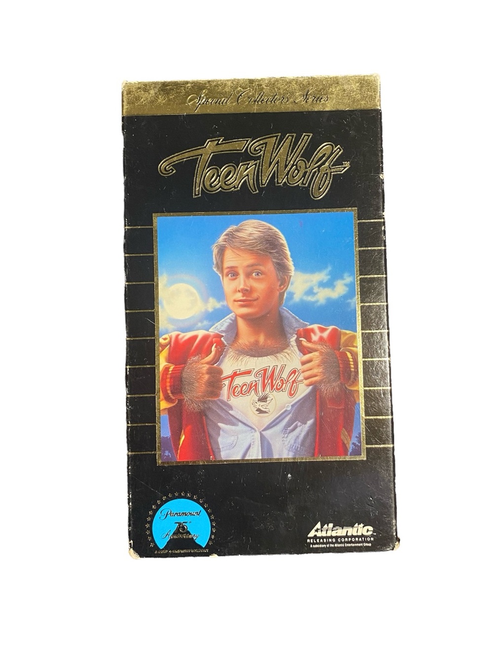 Teen Wolf VHS Movie Tape - Black/Gold Packaging